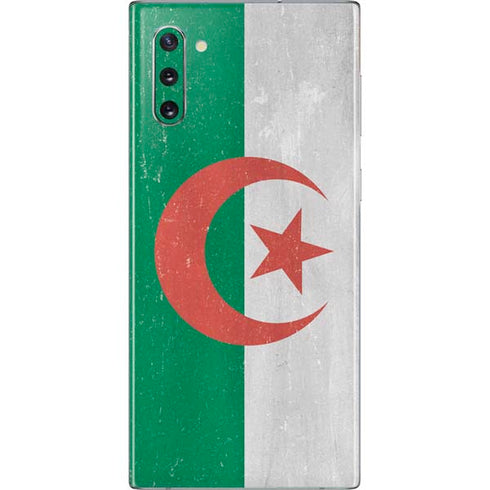 Algeria Flag Distressed Galaxy Note 10 Skin